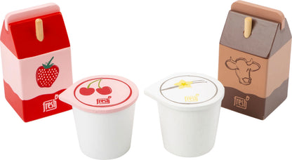 Milchprodukte-Set „Fresh“ | Kaufmannsläden | Holz