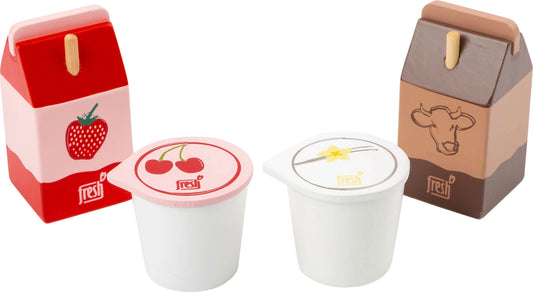 Milchprodukte-Set „Fresh“ | Kaufmannsläden | Holz