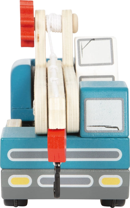 Kranwagen mit Palette| Fahrzeuge | Holzspielzeug