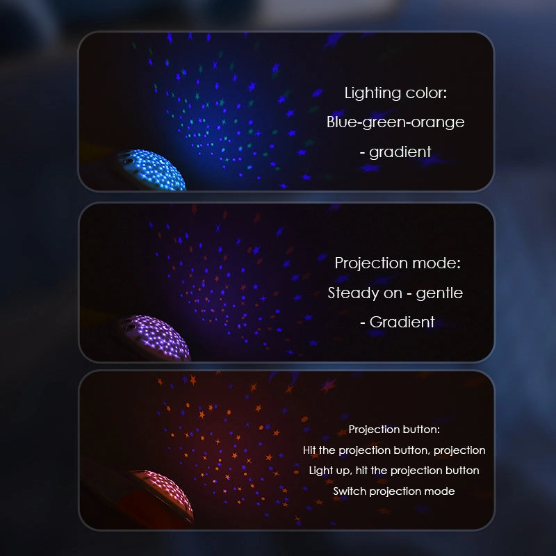 Babyschlaftrainer - Sternenprojektion, Weißes Rauschen, Musik