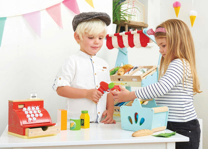 Gefüllter Einkaufskorb & Scanner TV326 / Groceries & Scanner