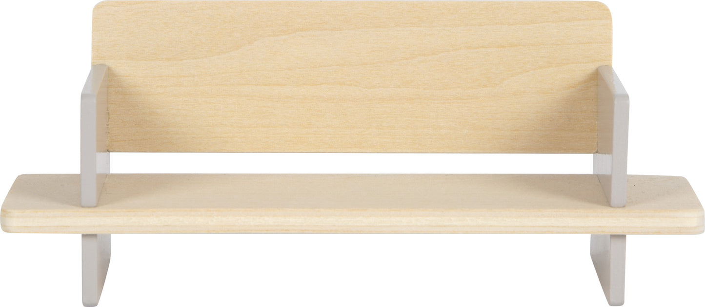 Puppenhausmöbel Wohnzimmer| Puppenzubehör | Holz