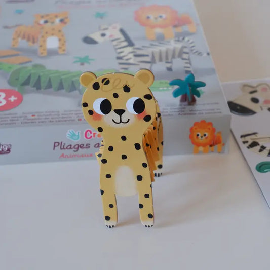 Erstellen Sie einfach, faltbare Akkordeon-Tiere „Savannah Animals