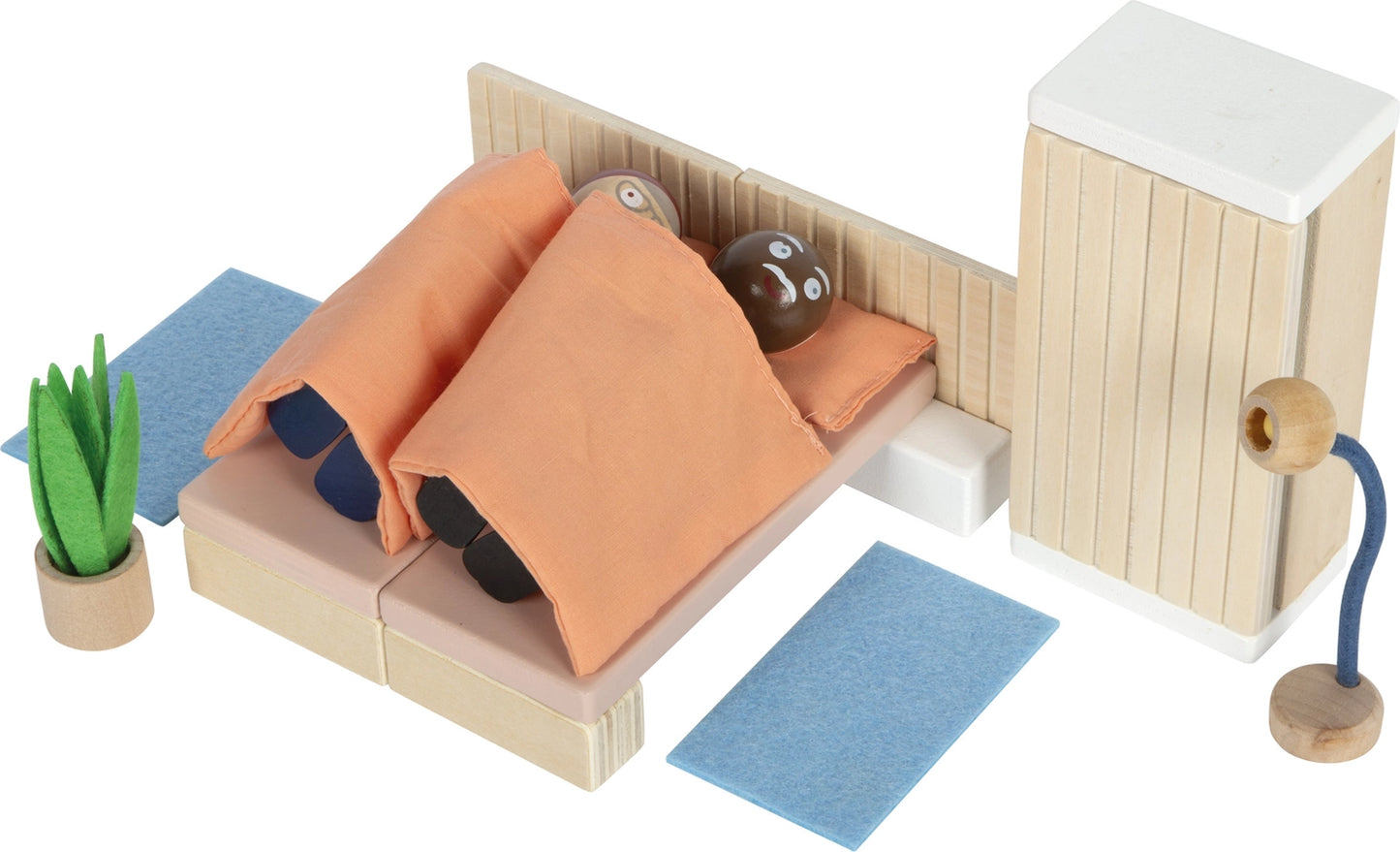 Puppenhausmöbel Schlafzimmer | Puppenzubehör | Holz