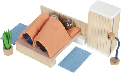 Puppenhausmöbel Schlafzimmer | Puppenzubehör | Holz