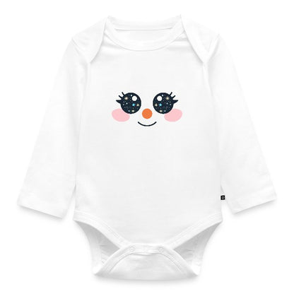 "Snowface" Baby Bio-Langarm-Body