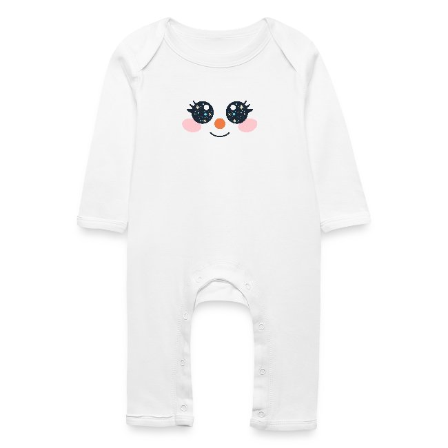 "Snowface" Baby Bio Strampler