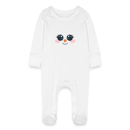 "süßes Rentier" Baby Bio-Schlafanzug mit Kratzhandschuhen