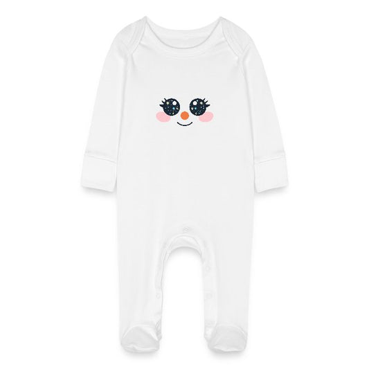 "süßes Rentier" Baby Bio-Schlafanzug mit Kratzhandschuhen