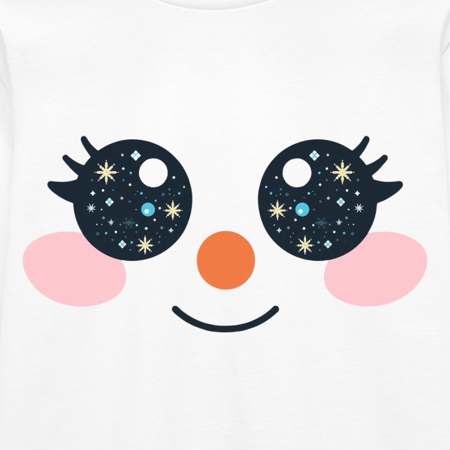 "Snowface" Kinder Premium Bio Langarmshirt