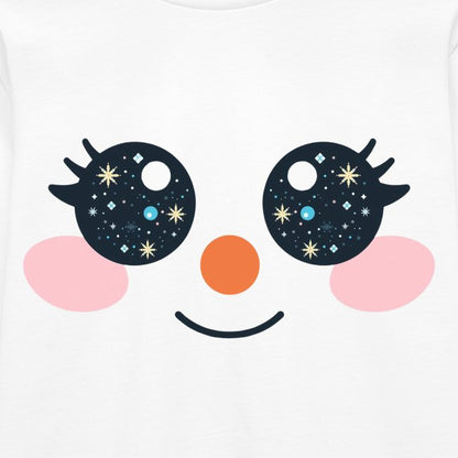 "Snowface" Kinder Premium Bio Langarmshirt