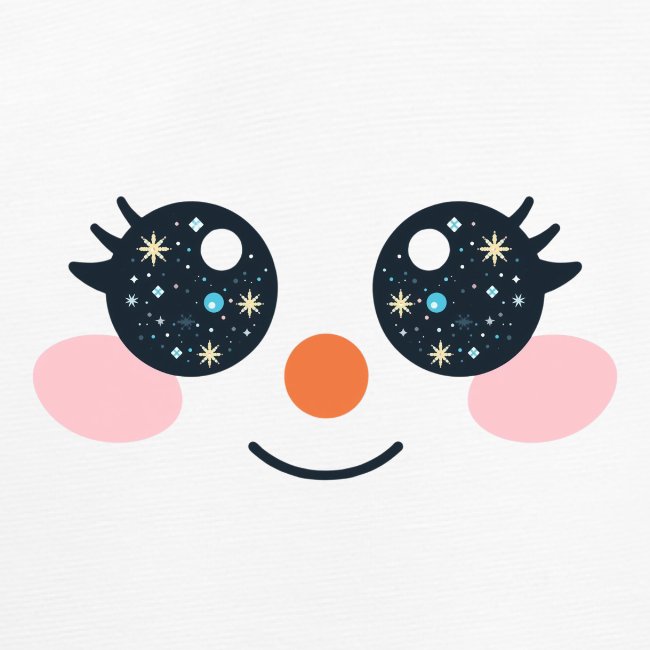 "Snowface" Baby Bio-Langarm-Body