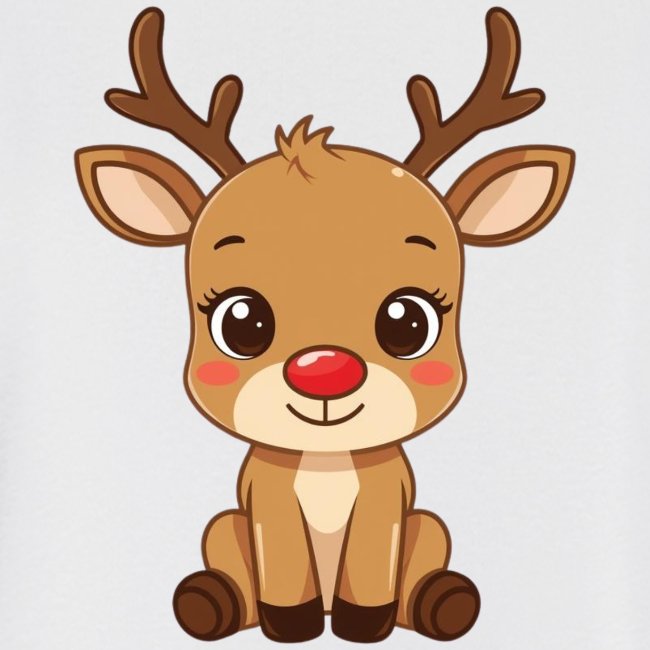 "süßes Rentier" JAKO Kinder Kapuzensweatshirt Organic