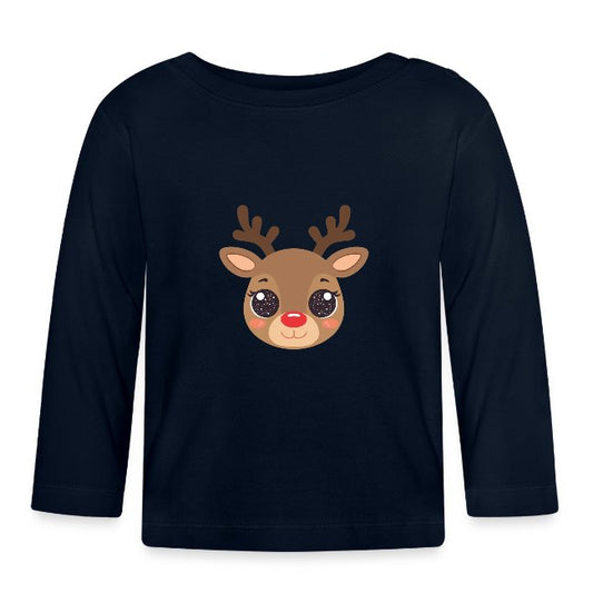 "süßes Rentier" Baby Bio-Langarmshirt