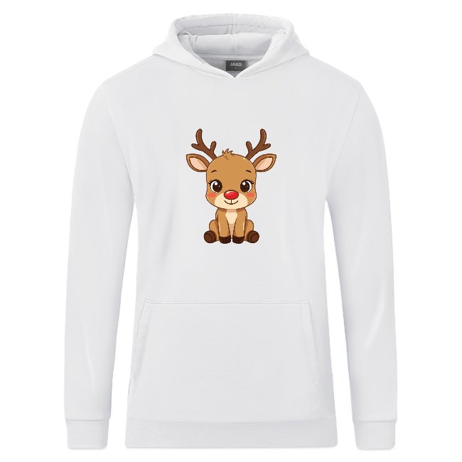 "süßes Rentier" JAKO Kinder Kapuzensweatshirt Organic