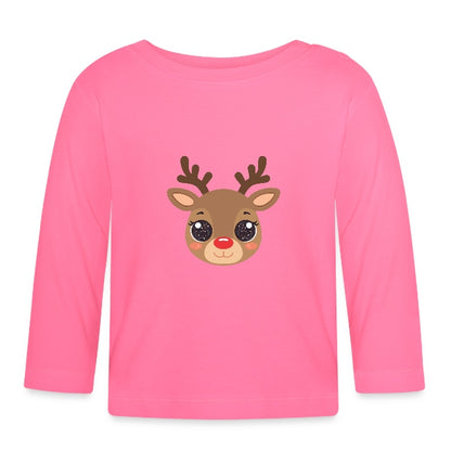 "süßes Rentier" Baby Bio-Langarmshirt