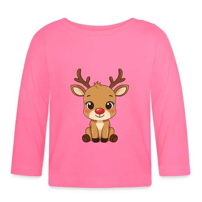 "süßes Rudolph" Baby Bio-Langarmshirt