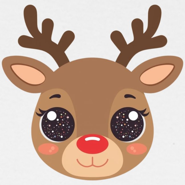 "süßes Rentier" Baby Bio-Schlafanzug mit Kratzhandschuhen