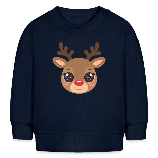 "süßes Rentier" Bio-Sweatshirt