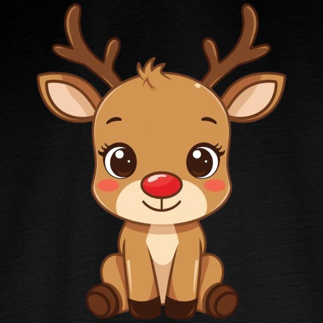 "süßes Rentier" Kinder Premium Bio Langarmshirt