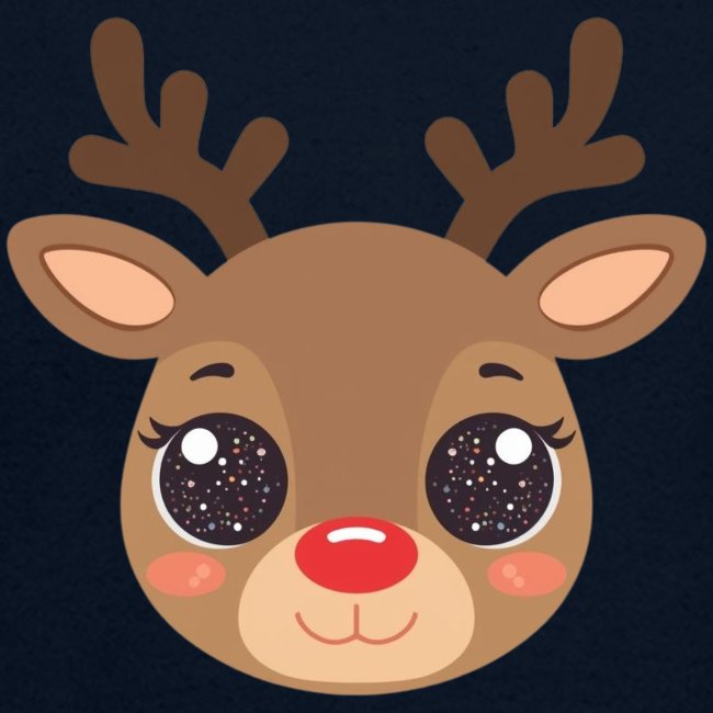 "süßes Rentier" Baby Bio-Langarmshirt