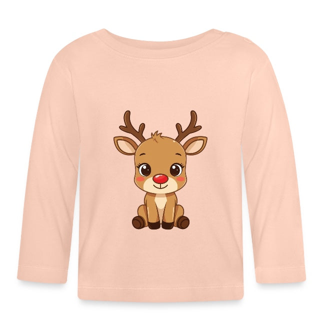 "süßes Rudolph" Baby Bio-Langarmshirt