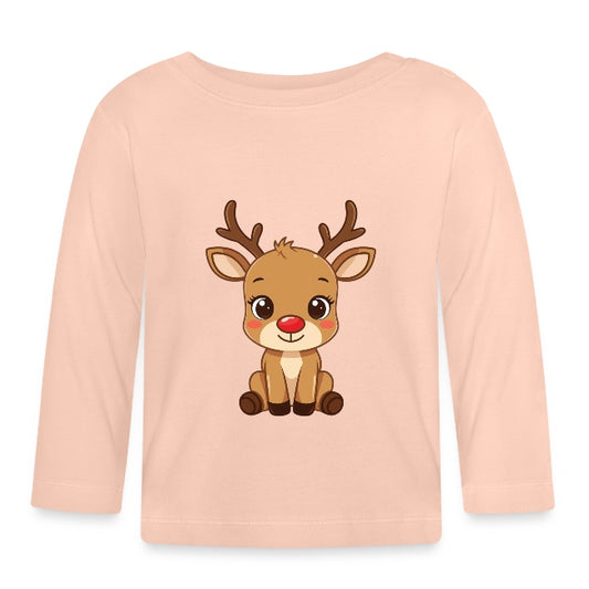 "süßes Rudolph" Baby Bio-Langarmshirt